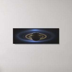 Impressão Em Tela Mosaico Do Sistema Saturno Volta Ao Sol.
