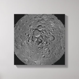 Impressão Em Tela Mosaico lunar da região polar norte do m