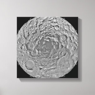 Impressão Em Tela Mosaico lunar da região polar sul do m