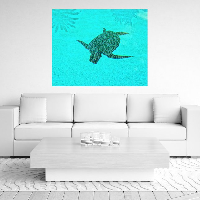 Impressão Em Tela Mosaico Tortuga Turtle em Sanibel Island na Flórid (Criador carregado)