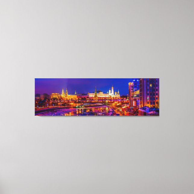 Impressão Em Tela Moscou Kremlin Panorama (Frente)