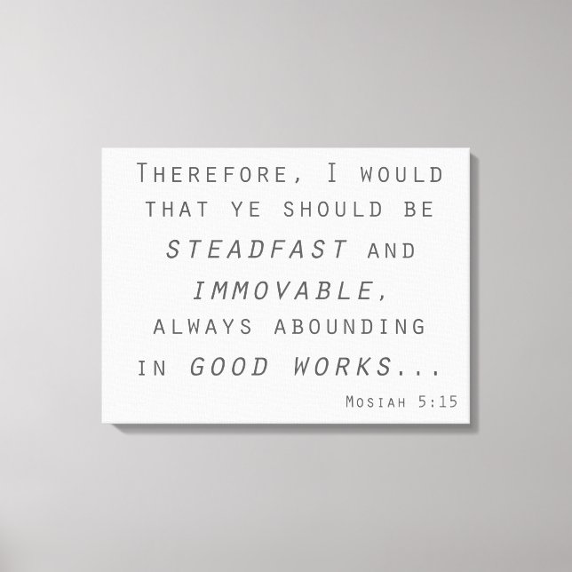 Impressão Em Tela mosias de lds imóveis a vapor (Frente)