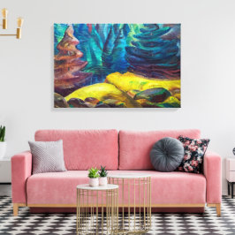 Impressão Em Tela Moss Amarelo | Emily Carr |