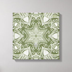 Impressão Em Tela Moss Mandala