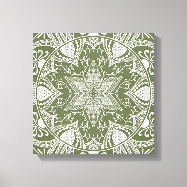 Impressão Em Tela Moss Mandala (Frente)