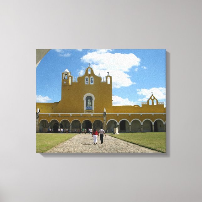 Impressão Em Tela Mosteiro de Izamal, Iucatã/México (Frente)