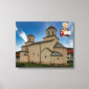 Impressão Em Tela Mosteiro Mileseva São Nicolau