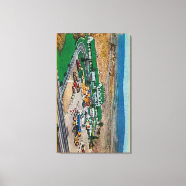 Impressão Em Tela Motel Patmars e Drive-InState moderno (Frente)