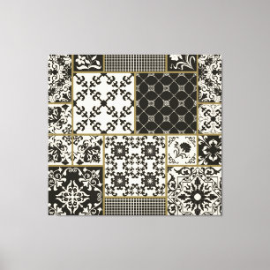 Impressão Em Tela Motivos islâmicos do azulejo Majolica.
