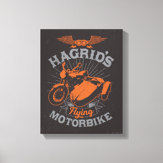 Impressão Em Tela Moto voadora Hagrid (Frente)