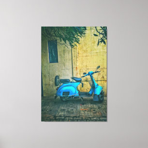 Impressão Em Tela Motocicleta antiga