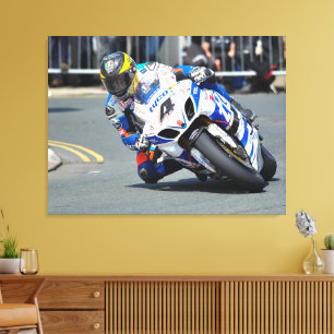 Impressão Em Tela motocicleta em pista