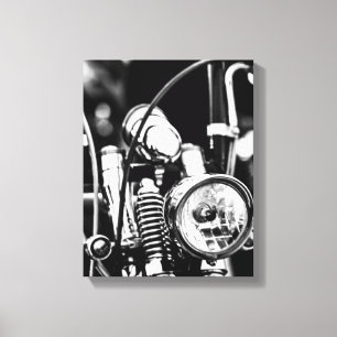 Impressão Em Tela Motocicleta Motoqueiro Ciclomotorista Passeio Pilo