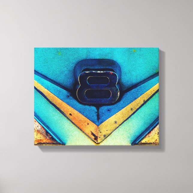 Impressão Em Tela Motor de Bloco Grande ou Pequeno Gritty V8 (Frente)