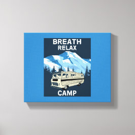 Impressão Em Tela Motorhome RV | Camper | Viagem Van | Mug retrô