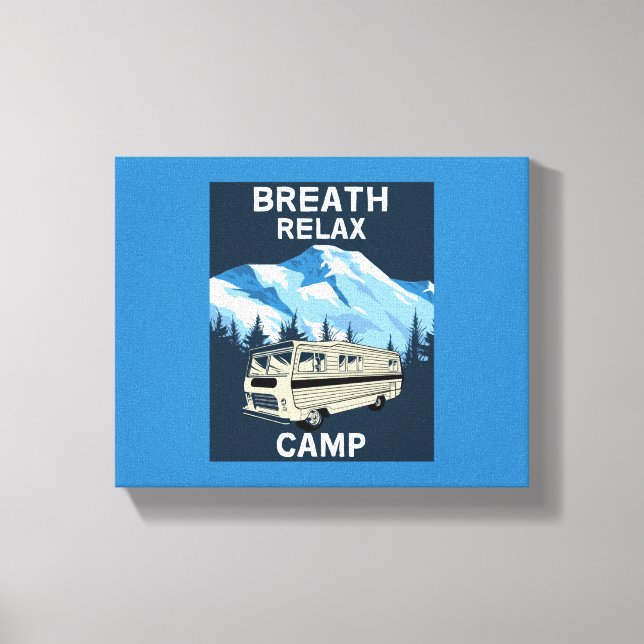 Impressão Em Tela Motorhome RV | Camper | Viagem Van | Mug retrô (Frente)