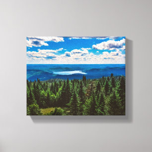 Impressão Em Tela Mountain Noir Quebec, Canadá - Fotografia Viagem