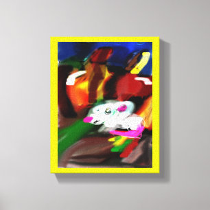 Impressão Em Tela Mouse de abóbora de outono