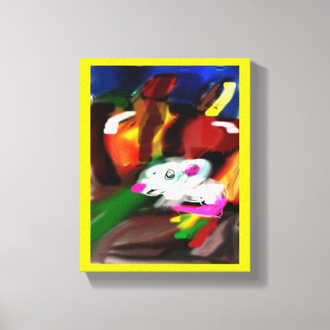 Impressão Em Tela Mouse de abóbora de outono (Frente)