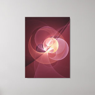Impressão Em Tela Movimento Abstrato Moderno Vinho Vermelho Cor-de-r