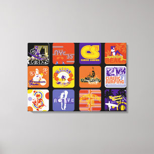 Impressão Em Tela Movimento Esportivo pop