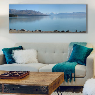 Impressão Em Tela Mt Cook no inverno do lago Pukaki