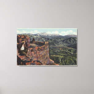 Impressão Em Tela Mt. San Bernardino, borda O o mundo Hwy