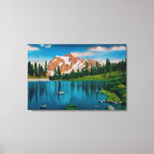 Impressão Em Tela Mt. Shuksan e lago picture, WA