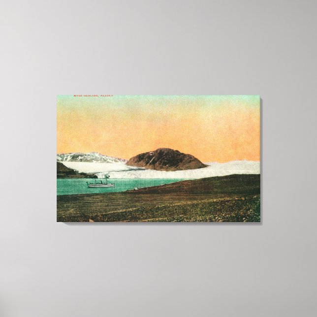 Impressão Em Tela Muir Glacier e Icebergs no Alasca #2 (Frente)