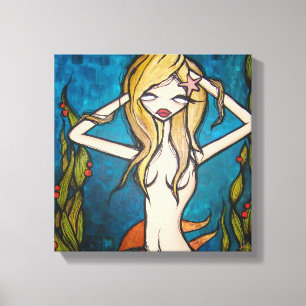 Impressão Em Tela "Muitas águas" canvas, 12" X12 "