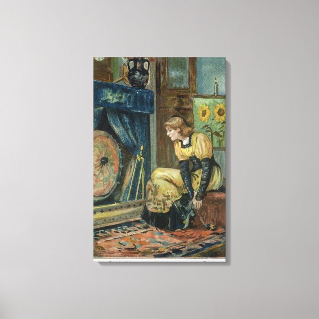 Impressão Em Tela Muito Precioso Desejo Por Você, Natal Vitoriano (Frente)