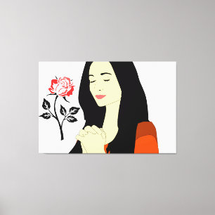 Impressão Em Tela Mulher