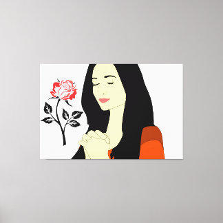 Impressão Em Tela Mulher