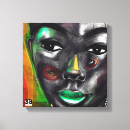 Impressão Em Tela Mulher Africana