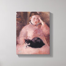 Mulher com gato (de Edouard Manet)