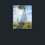Impressão Em Tela Mulher com Parasol | Monet |<br><div class="desc">Mulher com Parasol é uma pintura de 1875 do Impressionista Francês Claude Monet.</div>