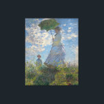 Impressão Em Tela Mulher com Parasol por Claude Monet<br><div class="desc">Mulher com Parasol - Madame Monet e Seu Filho, de Claude Monet, óleo na canvas 1875, é uma pintura de uma mulher com um vestido branco segurando um guarda-chuva sobre sua cabeça no topo de uma colina coberta de grama e flores silvestres, iluminada de trás contra um brilhante céu azul...</div>