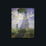 Impressão Em Tela Mulher com Parasol por Claude Monet, Vintage Art<br><div class="desc">O Stroll, Camille Monet e o Seu Filho Jean (Mulher com Parasol) (1875), de Claude Monet, é uma pintura de retrato impressionista de família de artes plásticas. Uma mãe caminhando com seu filho num campo ou num campo de primavera. Ela está segurando um guarda-chuva solar e vestindo um belo vestido...</div>