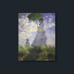 Impressão Em Tela Mulher com Parasol por Claude Monet, Vintage Art<br><div class="desc">O Stroll, Camille Monet e o Seu Filho Jean (Mulher com Parasol) (1875), de Claude Monet, é uma pintura de retrato impressionista de família de artes plásticas. Uma mãe caminhando com seu filho num campo ou num campo de primavera. Ela está segurando um guarda-chuva solar e vestindo um belo vestido...</div>