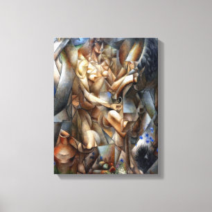 Impressão Em Tela Mulher com um cavalo