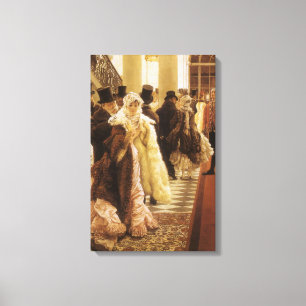 Impressão Em Tela Mulher da Moda por Tissot, Arte Vitoriana Antiga