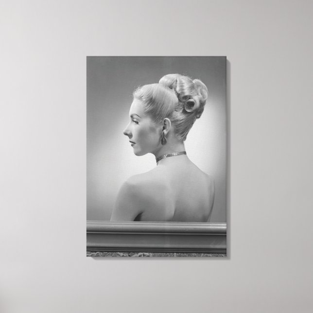 Impressão Em Tela Mulher Elegante (Frente)