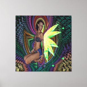 Impressão Em Tela Mulher Elfa
