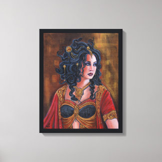 Impressão Em Tela Mulher-gorgon Medusa com cobra por Renee Lavoie