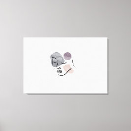 Impressão Em Tela Mulher Lady Face Fashion Model