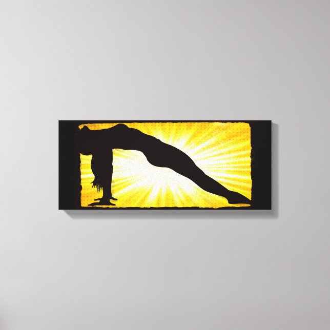 Impressão Em Tela Mulher Meditação Zen Arte de Parede em Tela (Frente)