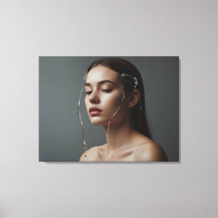 Impressão Em Tela Mulher moda, belas artes