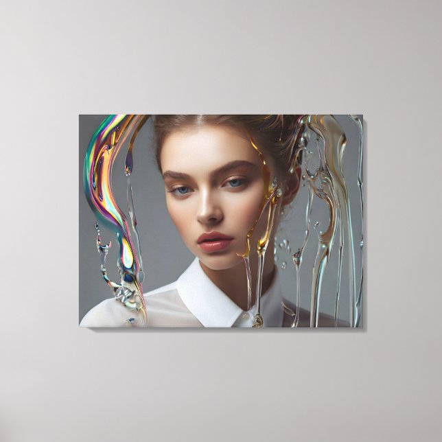 Impressão Em Tela Mulher moda, belas artes (Frente)
