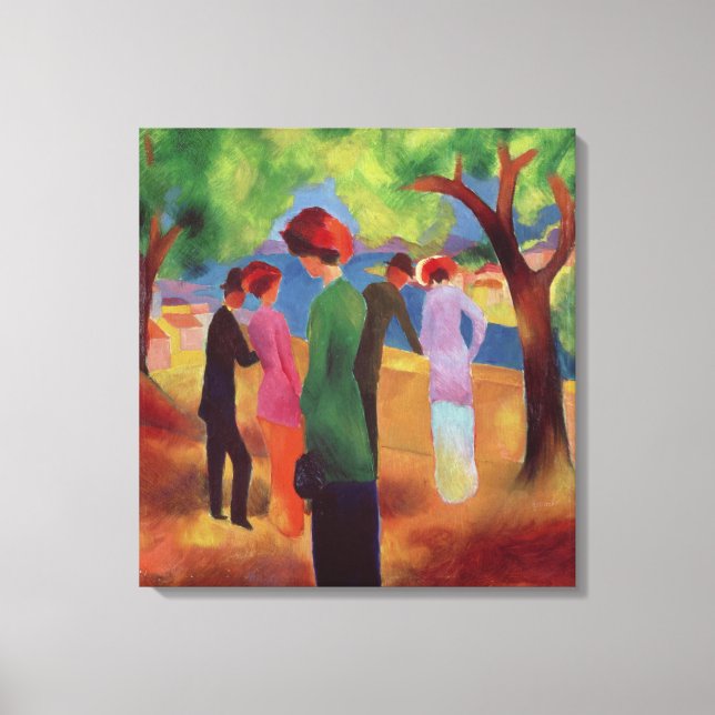 Impressão Em Tela Mulher numa Jaqueta Verde, 1913 (Frente)