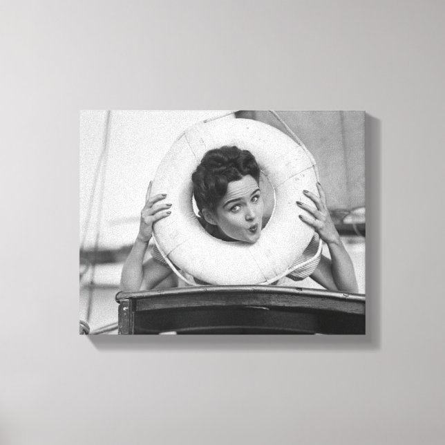 Impressão Em Tela Mulher Posicionando 3 (Frente)